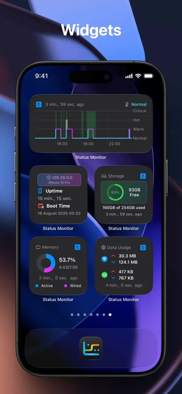 Status Monitor iPhone screenshot 2 (placeholder)