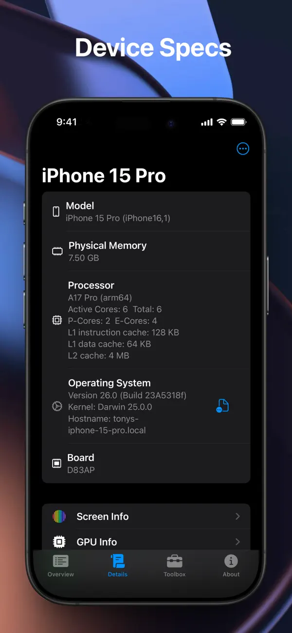 Status Monitor iPhone screenshot 5 (placeholder)