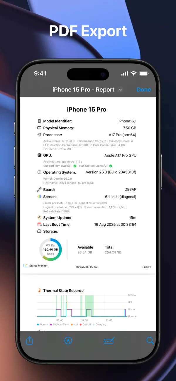Status Monitor iPhone screenshot 9 (placeholder)
